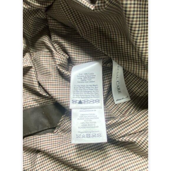 Eddie Bauer Waxed Cotton Chore Jacket – Belted Field Coat Workwear Preppy Small - Picture 3 of 5